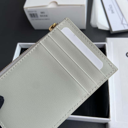 【セリーヌ】2色ギフトにも*送料込☆ ジップ付きカードホルダー トリオンフ チャーム