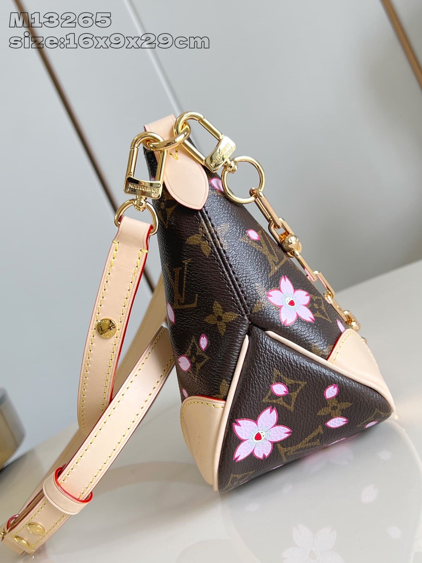 【ルイヴィトン】この時期おすすめ☆可愛い桜LV × TM ブーローニュ NM ハンドバッグM13265